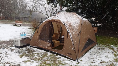 思いがけない雪中キャンプ！ UJackむつざわオートキャンプ場（泊地） ソロキャンプ グループキャンプ 区画サイト まーささんのキャンプブログ CAMPiii（キャンピー） -キャンプ専用SNS キャンプのすべてがここに集まる-