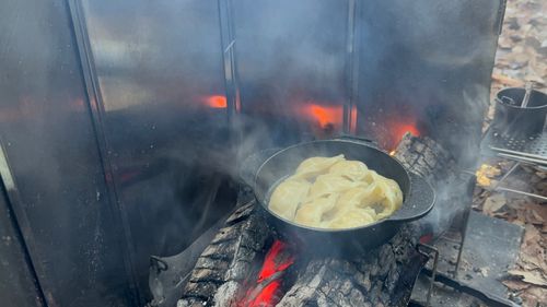 残雪中キャンプ PICA富士西湖 ソロキャンプ 区画サイト フリーサイト まっつんさんのキャンプブログ CAMPiii（キャンピー） -キャンプ専用SNS キャンプのすべてがここに集まる-