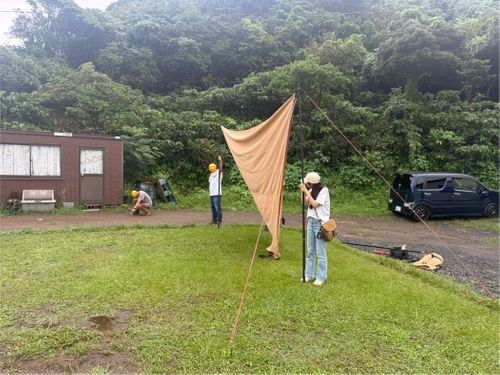雨上がりのグルキャン 島の小さなキャンプ場 toto・ん・トコ グループキャンプ ソロキャンプ 区画サイト オートサイト moreAiさんのキャンプブログ CAMPiii（キャンピー） -キャンプ専用SNS キャンプのすべてがここに集まる-