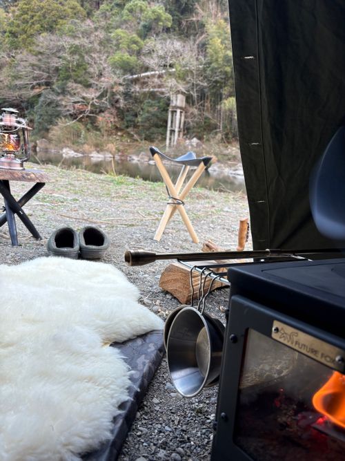 雪中？軍幕キャンプ🏕️ 前川キャンプ場 ソロキャンプ フリーサイト camping roll♪さんのキャンプブログ CAMPiii（キャンピー） -キャンプ専用SNS キャンプのすべてがここに集まる-