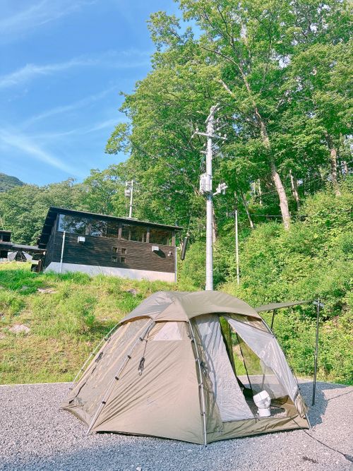 猛暑日を楽しもう🔥真夏の女子ソログル 霊山こどもの村キャンプ場 Oniyomeさんのキャンプブログ CAMPiii(キャンピー) -キャンプ専用SNS キャンプのすべてがここに集まる-
