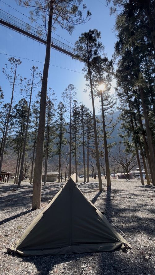 CAMPiii（キャンピー） △kuuga△さんのキャンプブログ 3月キャンプ　橋を渡り橋を渡りつり橋の里 つり橋の里キャンプ場