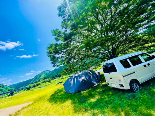 ほっ、ほっ、ほ〜たる来い💕 おじうさグルキャン△ in 阿武川河川敷 〜 CAMP NO.193 川上 ソロキャンプ ファミリーキャンプ グループキャンプ フリーサイト おじキャン△さんのキャンプブログ CAMPiii（キャンピー） -キャンプ専用SNS キャンプのすべてがここに集まる-