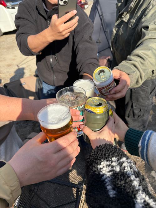 らにちゃんとしっぽり年末がやっぱりグルになる年末キャンプ🏕 ともえ川Park グループキャンプ 区画サイト ぷりんさんのキャンプブログ CAMPiii（キャンピー） -キャンプ専用SNS キャンプのすべてがここに集まる-