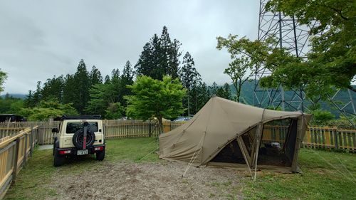 白馬岳を臨む！ 白馬森のわさび農園（オートキャンプ場併設） ファミリーキャンプ 区画サイト オートサイト まーささんのキャンプブログ CAMPiii（キャンピー） -キャンプ専用SNS キャンプのすべてがここに集まる-