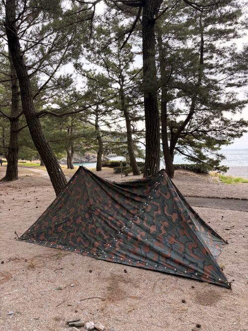 少し広めの汚宿へ引っ越ししました🇳🇴 大神子海岸 ソロキャンプ フリーサイト camping roll♪さんのキャンプブログ CAMPiii（キャンピー） -キャンプ専用SNS キャンプのすべてがここに集まる-