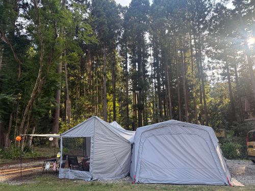 リベンジ！エアーテント SECRET BASE GOTEMBA AUTO CAMPGROUND グループキャンプ オートサイト ちはみなさんのキャンプブログ CAMPiii（キャンピー） -キャンプ専用SNS キャンプのすべてがここに集まる-