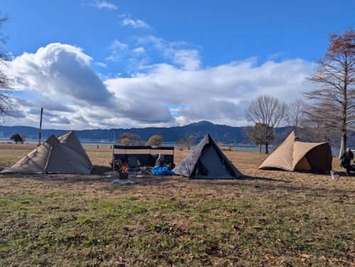 CAMPiii(キャンピー) HOSSON(ホッそん)さんのキャンプブログ 久しぶりのグルキャン! 湖岸緑地 志那1
