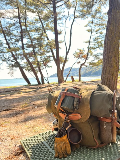海音（波の音）&times;焚き火 大神子海岸 ソロキャンプ フリーサイト Camp 'n'g  Roll♪🏁さんのキャンプブログ CAMPiii（キャンピー） -キャンプ専用SNS キャンプのすべてがここに集まる-