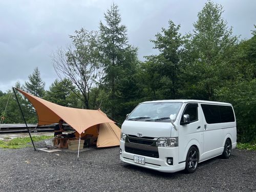 雨と爆風とペースキャンプ 木曽駒冷水キャンプ公園 ファミリーキャンプ フリーサイト hiyryushoさんのキャンプブログ CAMPiii（キャンピー） -キャンプ専用SNS キャンプのすべてがここに集まる-