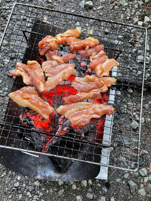 初のアレンジ張り+おNewのテント キャンプ アカイケ ソロキャンプ 区画サイト オートサイト ぺちゃさんのキャンプブログ CAMPiii(キャンピー) -キャンプ専用SNS キャンプのすべてがここに集まる-