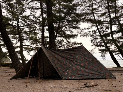 少し広めの汚宿へ引っ越ししました🇳🇴 大神子海岸 ソロキャンプ フリーサイト camping roll♪さんのキャンプブログ CAMPiii（キャンピー） -キャンプ専用SNS キャンプのすべてがここに集まる-