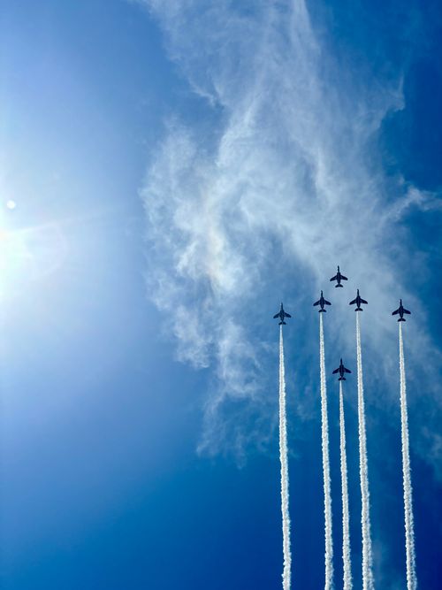 【番外編】キャンプじゃないけど人生ワクワクが多いと楽しいよね❗️航空祭は明日‼️二日連続ブルーインパルス祭り💙💙💙 東松島市 Oniyomeさんのキャンプブログ CAMPiii(キャンピー) -キャンプ専用SNS キャンプのすべてがここに集まる-