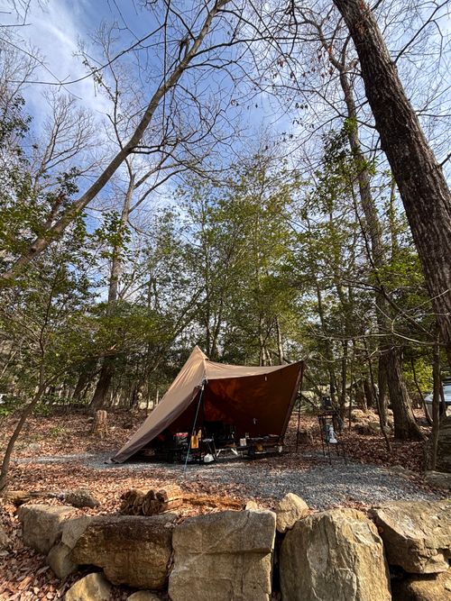 新年明けまして遅ようございます 杜のテラス ソロキャンプ 区画サイト とのさんのキャンプブログ CAMPiii（キャンピー） -キャンプ専用SNS キャンプのすべてがここに集まる-