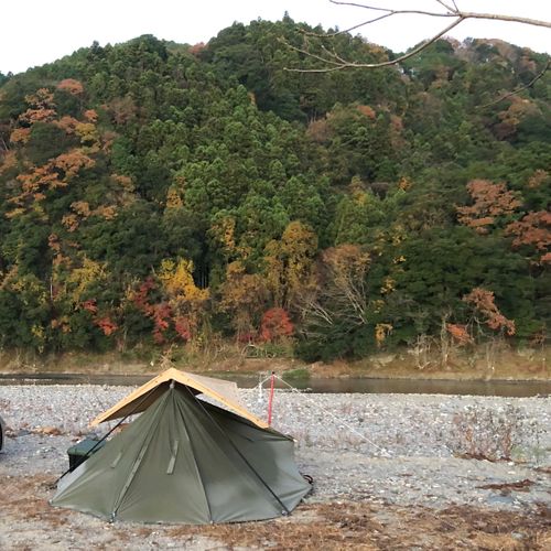 川沿い一泊ソロ キャンプ村やなせ ソロキャンプ フリーサイト ド・スタールさんのキャンプブログ CAMPiii（キャンピー） -キャンプ専用SNS キャンプのすべてがここに集まる-