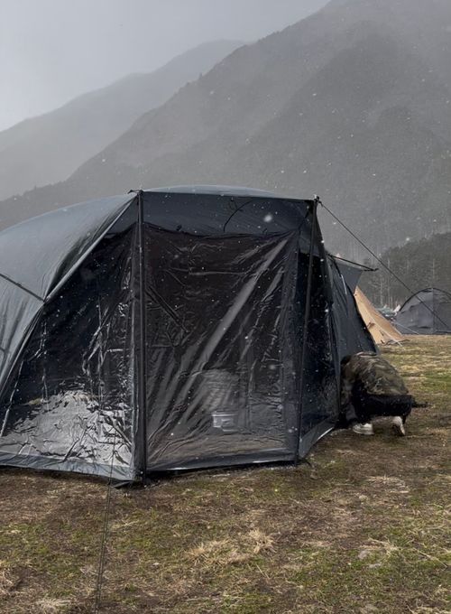 これがやりたかったよ！富士山とTPU🤩✨✨✨まさかの雪にびっくり5回目のふもとっぱら🗻 ふもとっぱらキャンプ場 ファミリーキャンプ フリーサイト Izumiさんのキャンプブログ CAMPiii（キャンピー） -キャンプ専用SNS キャンプのすべてがここに集まる-