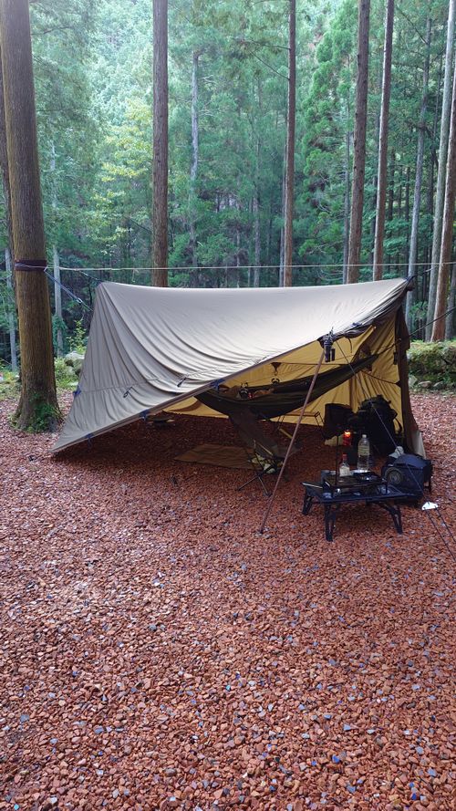 結果、ネコキャンプでした｜火打の森キャンプ場 火打の森キャンプ場 ソロキャンプ 区画サイト hare75さんのキャンプブログ CAMPiii（キャンピー） -キャンプ専用SNS キャンプのすべてがここに集まる-