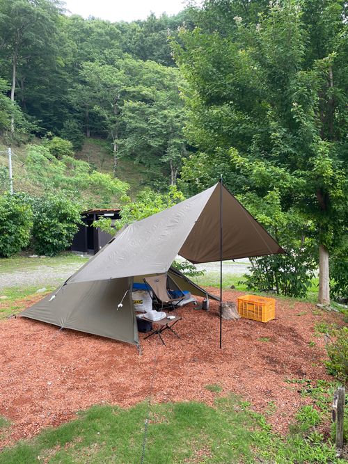 見晴らしが良いMahora稲穂山でのソロキャンプ！ リトリートフィールドMahora 稲穂山 P4 ソロキャンプ 区画サイト ma9さんのキャンプブログ CAMPiii（キャンピー） -キャンプ専用SNS キャンプのすべてがここに集まる-