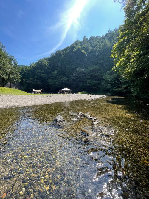 cazuキャンプ場の清流で涼みながらのソロキャンプ! CAZUキャンプ場 ソロキャンプ フリーサイト ma9さんのキャンプブログ CAMPiii(キャンピー) -キャンプ専用SNS キャンプのすべてがここに集まる-