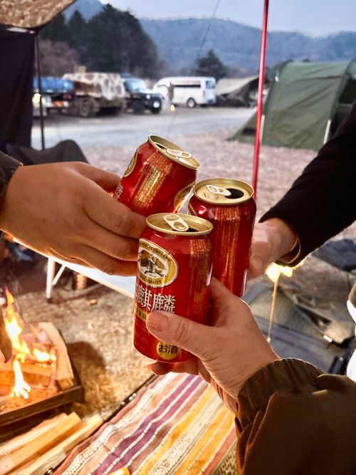 ミリキャ〜ン(*｣´□`)｣!!!【前編】 富士本栖湖リゾート グループキャンプ フリーサイト Oniyomeさんのキャンプブログ CAMPiii（キャンピー） -キャンプ専用SNS キャンプのすべてがここに集まる-