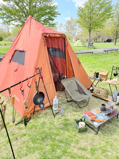 CAMPiii（キャンピー） sea-bさんのキャンプブログ 線路と枝垂れ桜と陽光 芦野公園オートキャンプ場