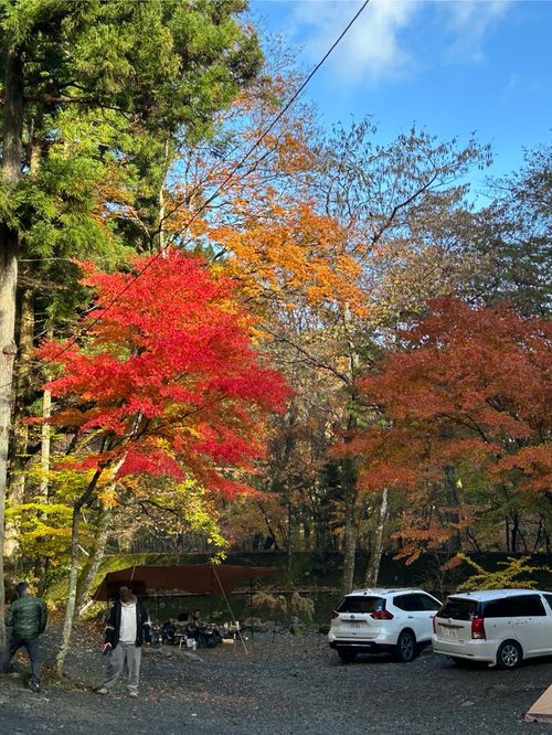 紅葉🍁キャンプ 山伏オートキャンプ場 ソロキャンプ グループキャンプ 区画サイト Genさんのキャンプブログ CAMPiii（キャンピー） -キャンプ専用SNS キャンプのすべてがここに集まる-