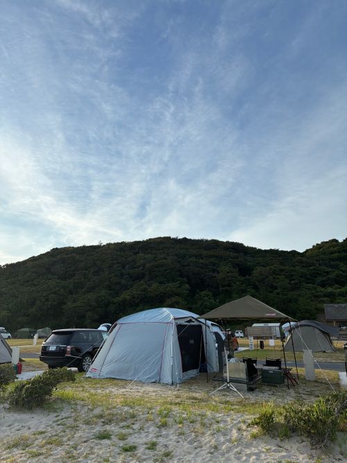 2026年9回目、海水浴キャンPart①🏖️ 島根県立石見海浜公園オートキャンプ場 ファミリーキャンプ 区画サイト オートサイト わいげさんのキャンプブログ CAMPiii（キャンピー） -キャンプ専用SNS キャンプのすべてがここに集まる-
