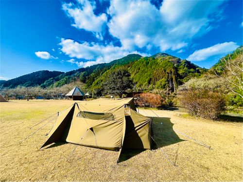 CAMPiii（キャンピー） おじキャン△さんのキャンプブログ 振替誕生日🎂を祝うおじおばうさキャン△ in 阿武川温泉公園 〜 CAMP NO. 萩阿武川温泉公園（キャンプ可）