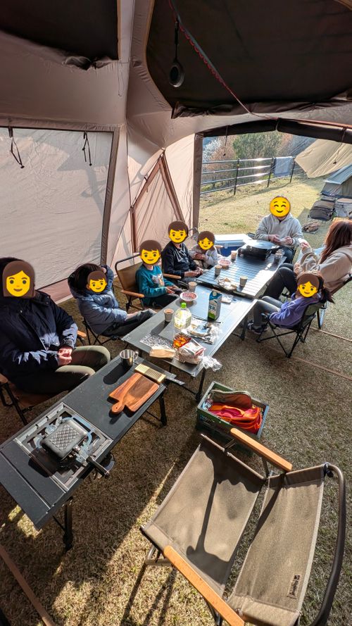 春の熊本でお花見ファミグル🌸🏕️🌸 ゆのまえグリーンパレス ファミリーキャンプ グループキャンプ 区画サイト オートサイト ヒゲキャンさんのキャンプブログ CAMPiii（キャンピー） -キャンプ専用SNS キャンプのすべてがここに集まる-