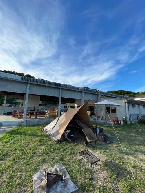 紫雲出山シーサイドキャンプ場 紫雲出山シーサイドキャンプ場 ソロキャンプ 区画サイト ゆうさんさんのキャンプブログ CAMPiii（キャンピー） -キャンプ専用SNS キャンプのすべてがここに集まる-