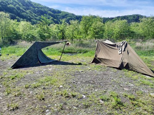 スイス軍🇨🇭ドイツ軍🇩🇪 親子合同演習🏕️ 角田大橋 ファミリーキャンプ フリーサイト ウエィダーさんのキャンプブログ CAMPiii（キャンピー） -キャンプ専用SNS キャンプのすべてがここに集まる-