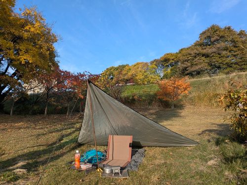 サクッとデイキャン。 庄内緑地 ソロキャンプ フリーサイト ぞのさんさんのキャンプブログ CAMPiii（キャンピー） -キャンプ専用SNS キャンプのすべてがここに集まる-