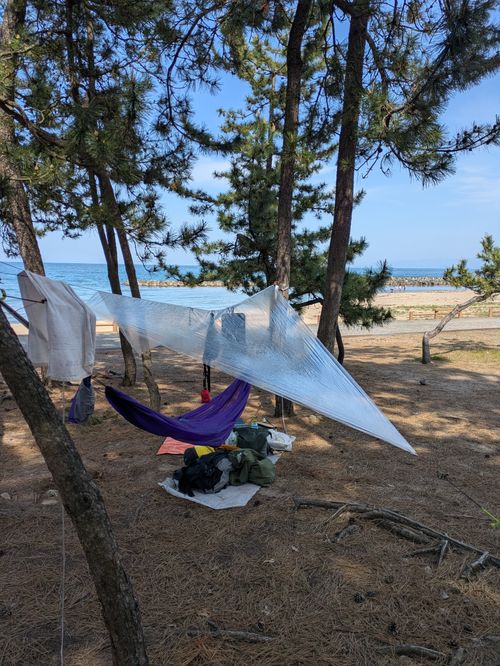 立山から登る日の出を日本海から観覧するキャンプ 富山県 ソロキャンプ フリーサイト gajumaruさんのキャンプブログ CAMPiii（キャンピー） -キャンプ専用SNS キャンプのすべてがここに集まる-