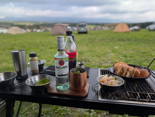 雨にも負けず風にも負けず&hellip; ふもとっぱらキャンプ場 ファミリーキャンプ 好々爺🇯🇵さんのキャンプブログ CAMPiii（キャンピー） -キャンプ専用SNS キャンプのすべてがここに集まる-