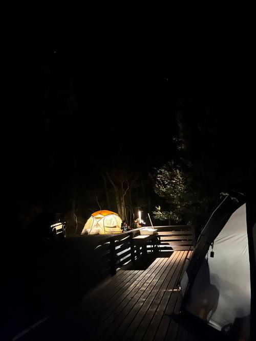 南伊豆夕日ヶ丘キャンプ場で✨✨✨✨念願のプレミアムデッキサイト満喫✨✨✨✨ 南伊豆夕日ヶ丘キャンプ場 ファミリーキャンプ 区画サイト Izumiさんのキャンプブログ CAMPiii（キャンピー） -キャンプ専用SNS キャンプのすべてがここに集まる-