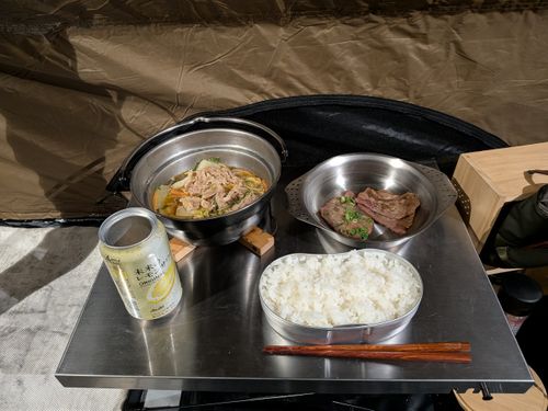 紅葉 羽鳥湖畔オートキャンプ場 ソロキャンプ 区画サイト 俺の酒場は野にあるさんのキャンプブログ CAMPiii（キャンピー） -キャンプ専用SNS キャンプのすべてがここに集まる-