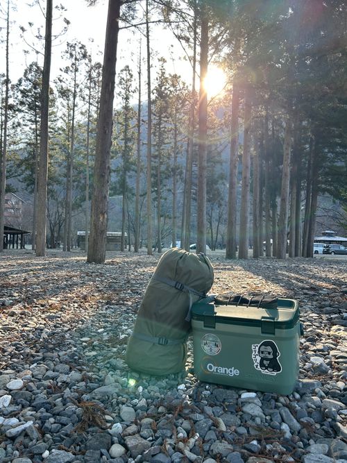 3月キャンプ　橋を渡り橋を渡りつり橋の里 つり橋の里キャンプ場 ソロキャンプ グループキャンプ フリーサイト △kuuga△さんのキャンプブログ CAMPiii（キャンピー） -キャンプ専用SNS キャンプのすべてがここに集まる-