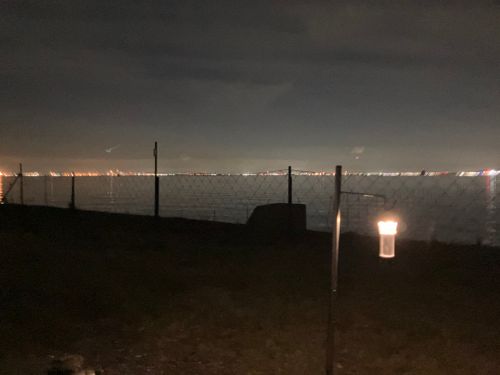 海ほたるを眺めながら きさらづCAMP in MITATE ソロキャンプ 区画サイト かいざーさんのキャンプブログ CAMPiii（キャンピー） -キャンプ専用SNS キャンプのすべてがここに集まる-