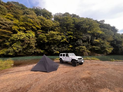 ようやく涼しくなってきたので、河原でデイキャン⛺️ 愛川町 ソロキャンプ フリーサイト 441campさんのキャンプブログ CAMPiii（キャンピー） -キャンプ専用SNS キャンプのすべてがここに集まる-