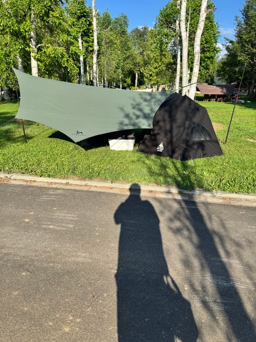 初めての小川張り 森林公園びふかアイランド(キャンプ場) ソロキャンプ フリーサイト けいたさんのキャンプブログ CAMPiii(キャンピー) -キャンプ専用SNS キャンプのすべてがここに集まる-