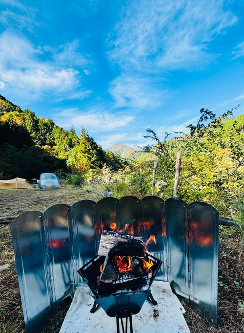 秋空の下、丸いものを食す WOODSMAN CAMPGROUND ファミリーキャンプ 区画サイト オートサイト EJIさんのキャンプブログ CAMPiii（キャンピー） -キャンプ専用SNS キャンプのすべてがここに集まる-