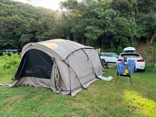 海キャンプ キャンプ&ロッジ ルアナパーク白浜 Camp&Lodge LUANA PARK SHIRAHAMA 旧美波バンガロー オートキャンプ場 ファミリーキャンプ 区画サイト yoji@campさんのキャンプブログ CAMPiii（キャンピー） -キャンプ専用SNS キャンプのすべてがここに集まる-