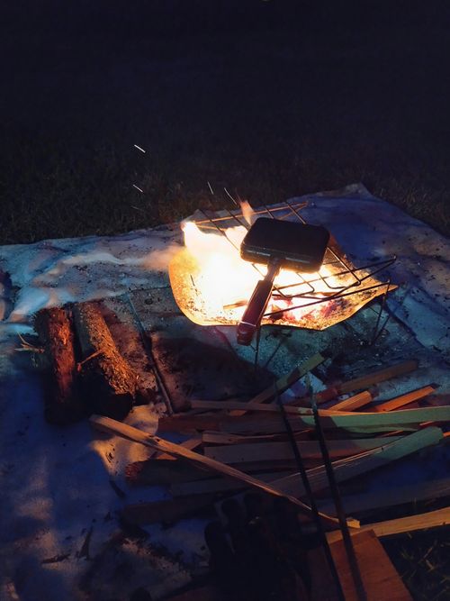 ひたすら燃やし続けたキャンプ⛺️ 東山ファミリーランド ソロキャンプ フリーサイト セツさんのキャンプブログ CAMPiii（キャンピー） -キャンプ専用SNS キャンプのすべてがここに集まる-