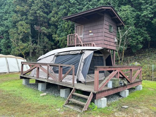 虹🌈キャンプ 南光自然観察村 ファミリーキャンプ 区画サイト yoji@campさんのキャンプブログ CAMPiii（キャンピー） -キャンプ専用SNS キャンプのすべてがここに集まる-