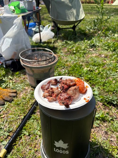 Vol.114 26/NO.04 お花見しながらお肉焼くぅ‼️ 坂戸市 ソロキャンプ フリーサイト 🔥焚き火🔥さんのキャンプブログ CAMPiii（キャンピー） -キャンプ専用SNS キャンプのすべてがここに集まる-