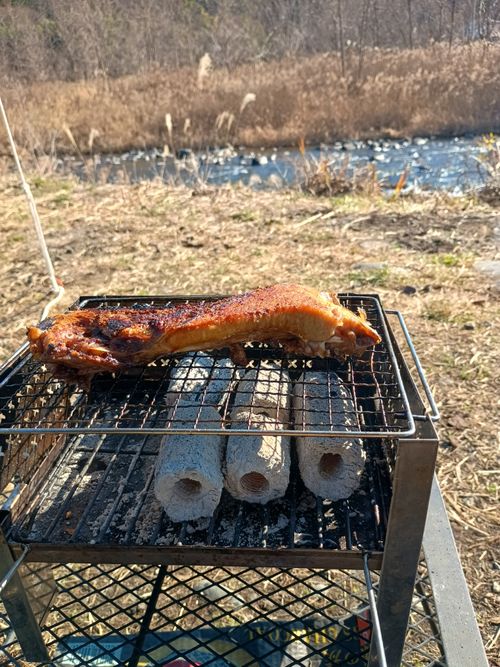 軍幕キャンプ納め 角田大橋河川敷 ソロキャンプ フリーサイト ウエィダーさんのキャンプブログ CAMPiii（キャンピー） -キャンプ専用SNS キャンプのすべてがここに集まる-