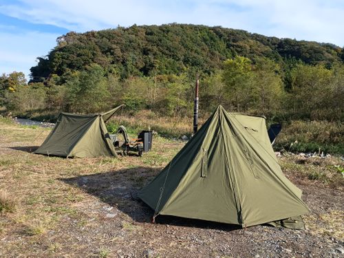 ウエィダーJr 薪スト火入れのデーキャンプ 角田大橋河川敷 ソロキャンプ フリーサイト ウエィダーさんのキャンプブログ CAMPiii（キャンピー） -キャンプ専用SNS キャンプのすべてがここに集まる-