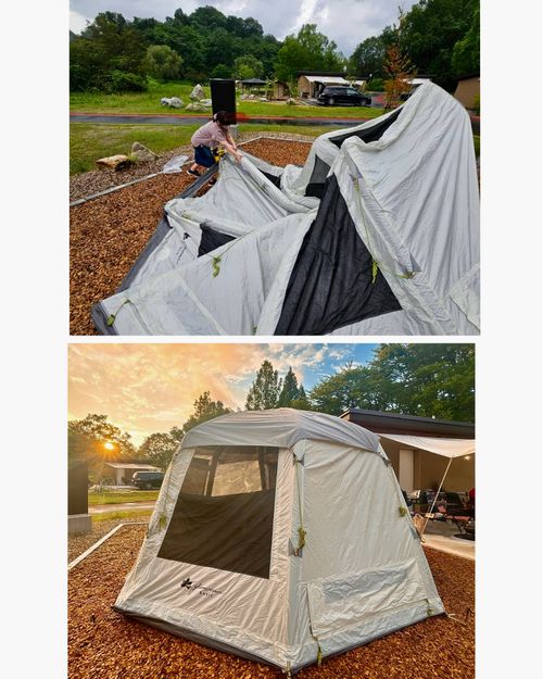 【前編】夏キャンプは『涼』がテーマ💙2泊3日の｢ゆるっと｣キャンプ🏕️ アウトドアヴィレッジ三春 さくら湖キャンプサイト Oniyomeさんのキャンプブログ CAMPiii（キャンピー） -キャンプ専用SNS キャンプのすべてがここに集まる-