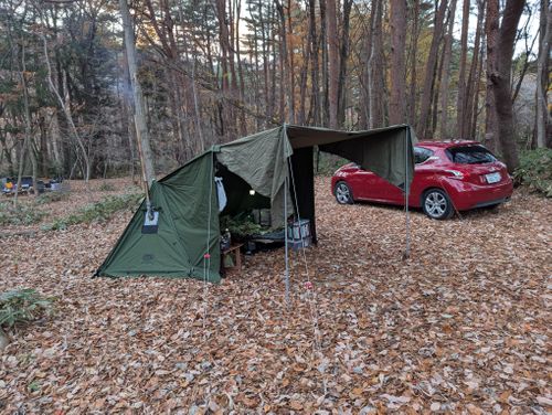 薪ストーブ Chillax Garden CAMP.024 チラックスガーデン ソロキャンプ フリーサイト クラゲRさんのキャンプブログ CAMPiii（キャンピー） -キャンプ専用SNS キャンプのすべてがここに集まる-