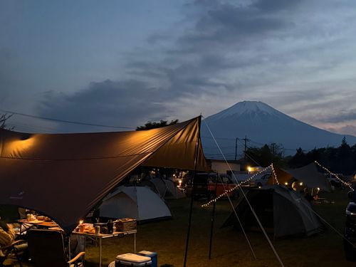 ㊗️納車ウキウキキャンプ LScamp山中湖 グループキャンプ 区画サイト オートサイト かとかとさんのキャンプブログ CAMPiii（キャンピー） -キャンプ専用SNS キャンプのすべてがここに集まる-